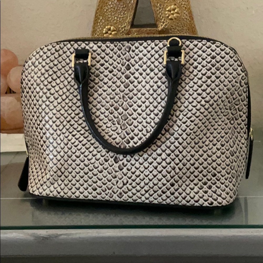 Brahmin Top-handle Python Handbag - Picture 3 of 7